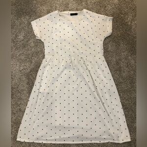 Roolee White + Black Polka Dot Dress